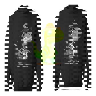 Dinosaure Habillé En Cowboy Pour Enfants Et Adultes Sweater e - Cadeauxyz