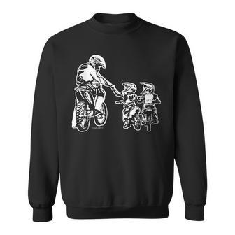 Dirt Bike Moto Motocross Padre Biker Figlio Figlio Papà Felpa - Novitaregali