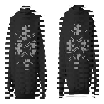 Distressed NYHC New York Hardcore Punk Rock Sweatshirt Unisex | Mazezy