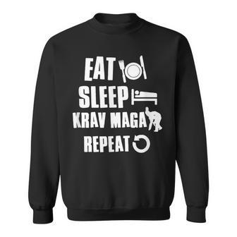 Divertida Krav Maga Eatleep Krav Maga Repeat Camisa de entrenamiento - Regaloses
