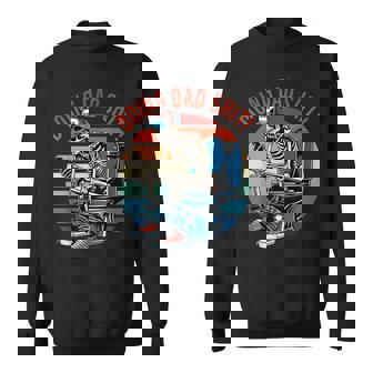 Doing Dad Sht Skeleton Toilet Sweatshirt - Monsterry