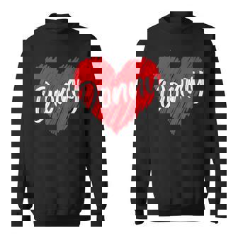 Donny Personalized Name I Love Donny Heart Vintage Sweatshirt - Thegiftio