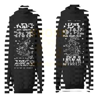 I Don't Snore I Dream I'm A Motorcycle Rider Enthusiast Sweatshirt Unisex | Mazezy