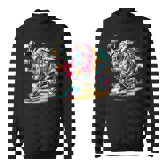 Donut Playing Bowling Donut Lover Bowling Player Sweatshirt | Mazezy