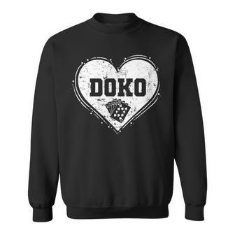 Doppelkopf Herz Sweatshirt - Geschenkecke