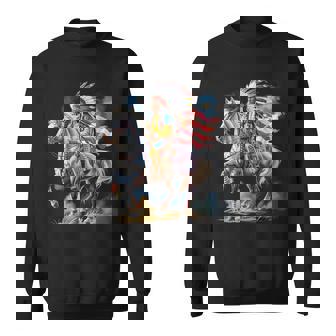 Drapeau De La Fête Des Amérindiens Cheval Indien 4 Juillet Sweater e - Cadeauxyz