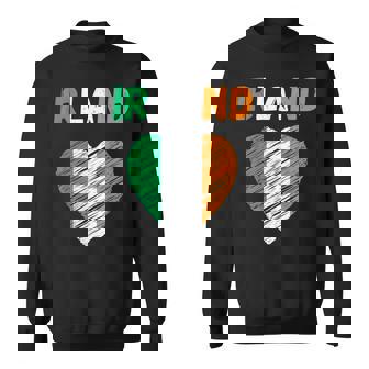 Drapeau De L'irlande Des Fêtes De L'irlande Cœur Drapeau Irlande Sweater e - Cadeauxyz