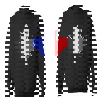 Drapeau Du Canada Et De La France Canadien Français Sweater e - Cadeauxyz