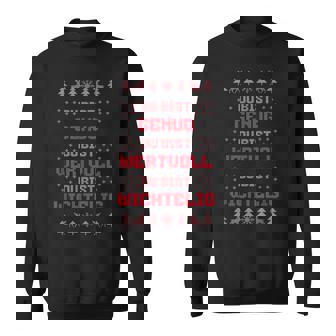 Du Bist Genug Und Wichtelig Wortwitz Weihnachten Sweatshirt - Seseable