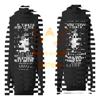 Due To Inflation This Is My Halloween Costume Ghost Sweatshirt | Mazezy