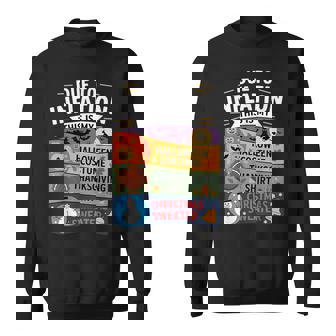 Due To Inflation This Is My Halloween Thanksgiving Christmas Sweatshirt - Monsterry