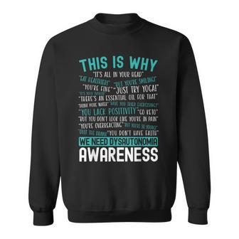 Dysautonomia Awareness Chronic Illness Dysautonomia Fighter Sweatshirt - Thegiftio UK