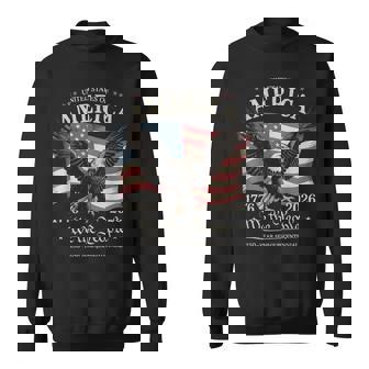 Eagle And Flag 250 Years We The People 1776 250Th Birthday Sweatshirt - Thegiftio