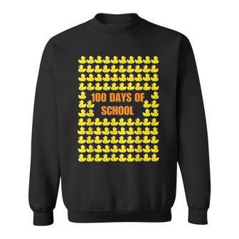 Easy 100 Days Of School Ducks 100 Days Easy Idea Sweatshirt - Thegiftio