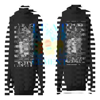 I Eat Cement Cat Meme Internet Memes Memes Gen-Z Sweatshirt | Seseable CA