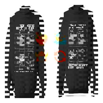 Eat Sleep Anime Repeat Graphic For Anime Fans Sweatshirt - Thegiftio