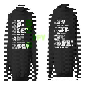 Eat Sleep FPV Drone Pilot Quadcopter Multicopter Quadrotor Sweatshirt Unisex | Mazezy