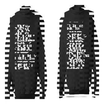 Eat Sleep Skibidi Repeat Toilet Rizz Meme N Boys Sweatshirt - Monsterry