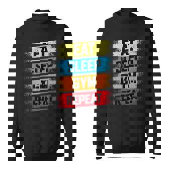 Eatleep Gym Repeat Divertido Entrenamiento Gimnasio Divertido Camisa de entrenamiento - Regaloses