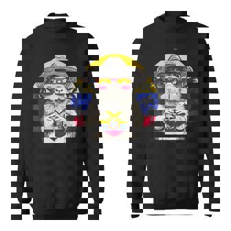 Ecuador Guinea Pig Ecuadorian Flag Sunset Ecuadorian Pride Sweatshirt - Monsterry