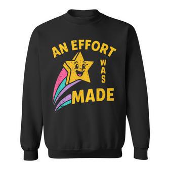An Effort Was Made All Seeing Eye Vintage Humor Sweatshirt - Thegiftio