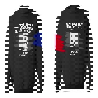 Eiffel Tower Paris France French Flag Vacation Parisian Sweatshirt | Mazezy