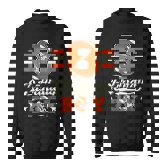 Eight 8Th Birthday Boy Football 8 Year Old Sports Party Sweatshirt - Seseable
