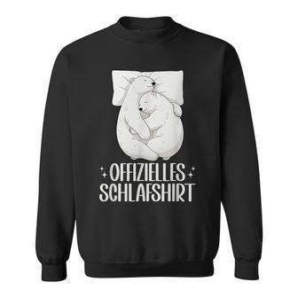 Eisbär Offizielleschlaf Lustiges Eisbär Pyjama Sweatshirt - Geschenkecke
