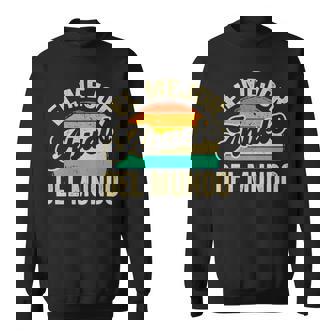 El Mejor Abuelo Del Mundointage Retro Papá Abuelo Manga Larga Camisa de entrenamiento - Regaloses