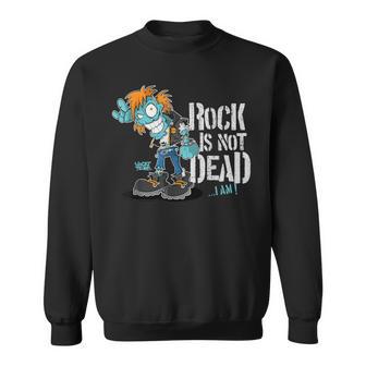 El Rock No Está Muerto ¡Yo Estoy Cartoon Punk Zombie Camisa de entrenamiento - Regaloses