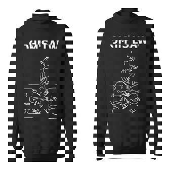 Electrónica Ohm's Law Ingeniero Eléctrico Ohm Manga Larga Camisa de entrenamiento - Regaloses