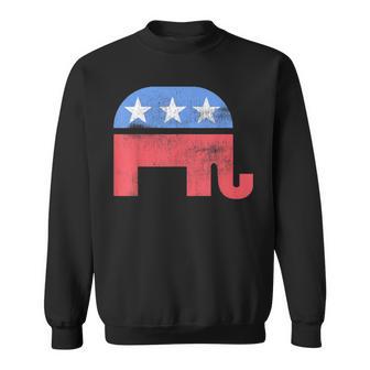 Elefante Republicano Estilo Retro Pro Patriótico Americano Regalo Camisa de entrenamiento - Regaloses