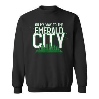 On My Way To The Emerald-City Graphic Wiz Casual Sweatshirt - Thegiftio UK