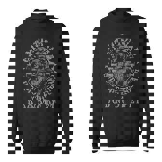 Emotional Support Husband Do Not Pet Monkey On Back Sweatshirt | Mazezy