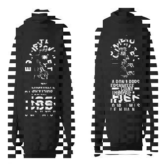 Equestrianism Equestrian Horse Riding Equinetrovert Sweatshirt Unisex | Mazezy