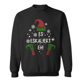 Es Eskaliert Eh Elfen Familien Partnerlook Weihnachten Sweatshirt - Geschenkecke