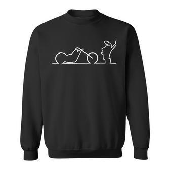 Estilo La Line En Una Motocicleta Fans Retro Camisa de entrenamiento - Regaloses