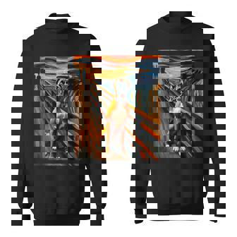 Expressionist Artsy Boxer Dog Artistic Boxer Sweatshirt Unisex | Mazezy