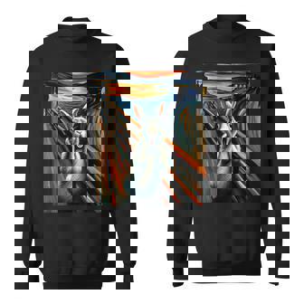 Expressionist Scream Shirt For Rabbit Lovers Bunny Rabbit Sweatshirt Unisex | Mazezy