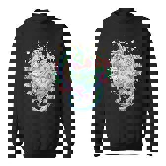 Fantasy Cute Dragon Heart Flowers Sweatshirt | Seseable CA