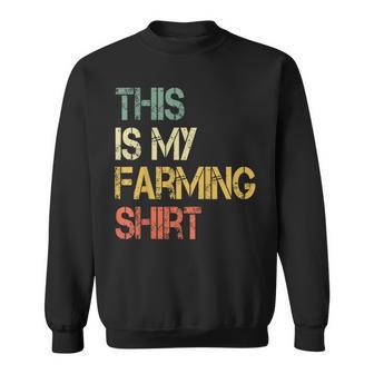 This Is My Farming Farmer Tractor Cow Farm Sweatshirt - Thegiftio UK