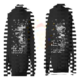 Feliz Kissmyass Burroarcástico Navidad Divertido Pijama Navidad Camisa de entrenamiento - Regaloses