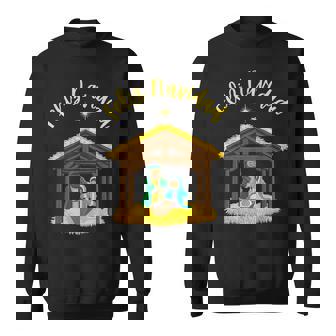 Feliz Navidad Nacimiento De Niño Dios En El Establo Camisa de entrenamiento - Regaloses