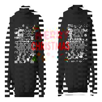 Feliz Navidad Rojo Papá Noelombrero 2025 Navidad Familiar A Juego Camisa de entrenamiento - Regaloses