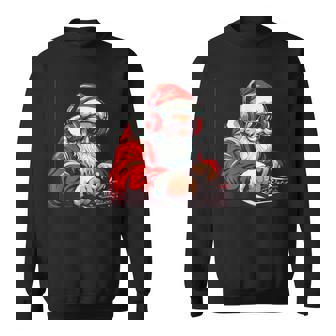 Festivo Babbo Natale Dj Per Feste Di Natale Fun Outfit Felpa - Novitaregali