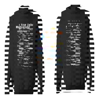 My Fishing Alphabet Fisherman Angling Fish Angler Sweatshirt Unisex | Mazezy