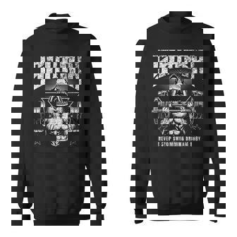 Fitness Shark Never Stop Gym Life Sweatshirt - Monsterry