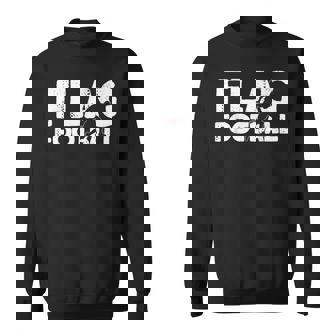 Flag Football Silhouette On Flag Football Sweatshirt Unisex | Mazezy