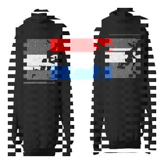 Flag Of The Netherlands Speed Skating T-Shirt Sweatshirt Unisex | Mazezy