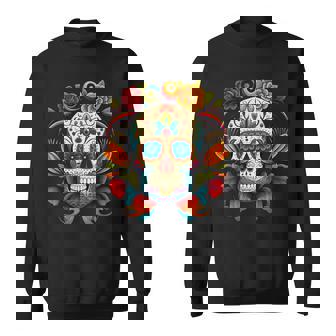 Fleurs Mexicainucre Crâne Dia De Los Muertos Cinco De Mayo Sweater e - Cadeauxyz